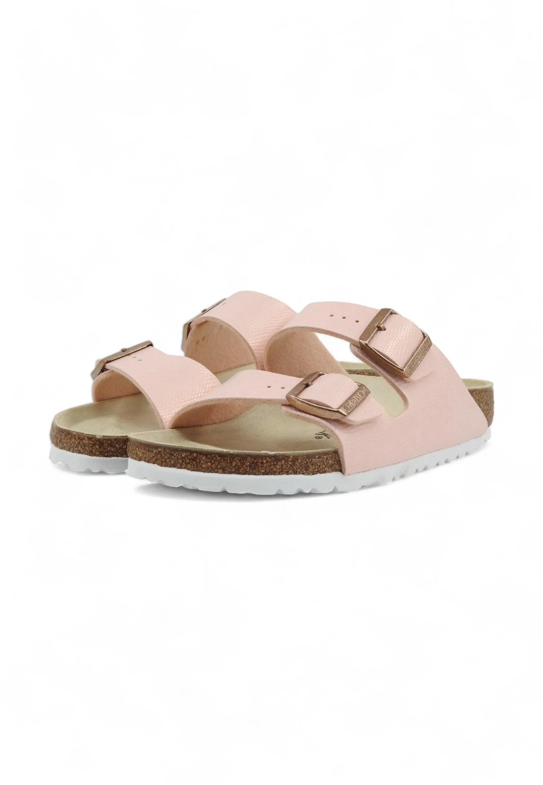 BIRKENSTOCK Arizona Ciabatta Donna Shiny Lizard Light Rose 1026448