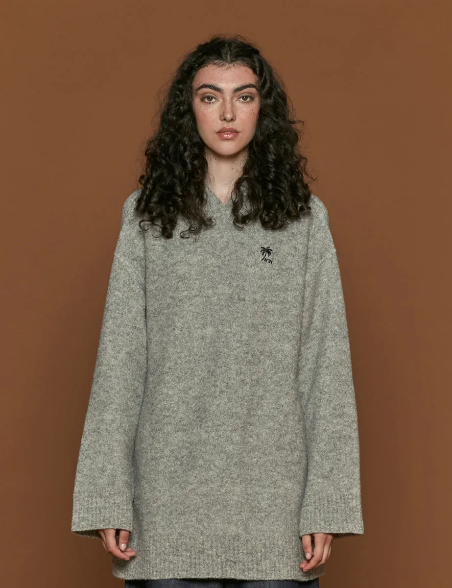 maxipull grigio melange