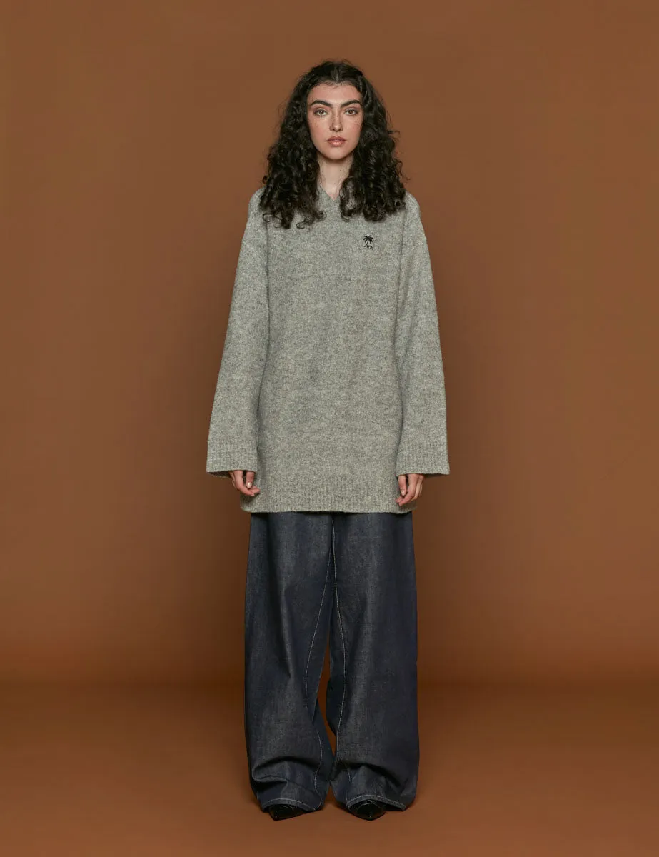 maxipull grigio melange