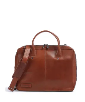  Plevier Navigator Cartella 15″ pelle granulata marrone  