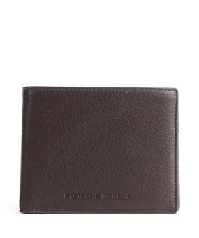  Porsche Design RFID Portafoglio pelle di vacchetta grana marrone scuro  